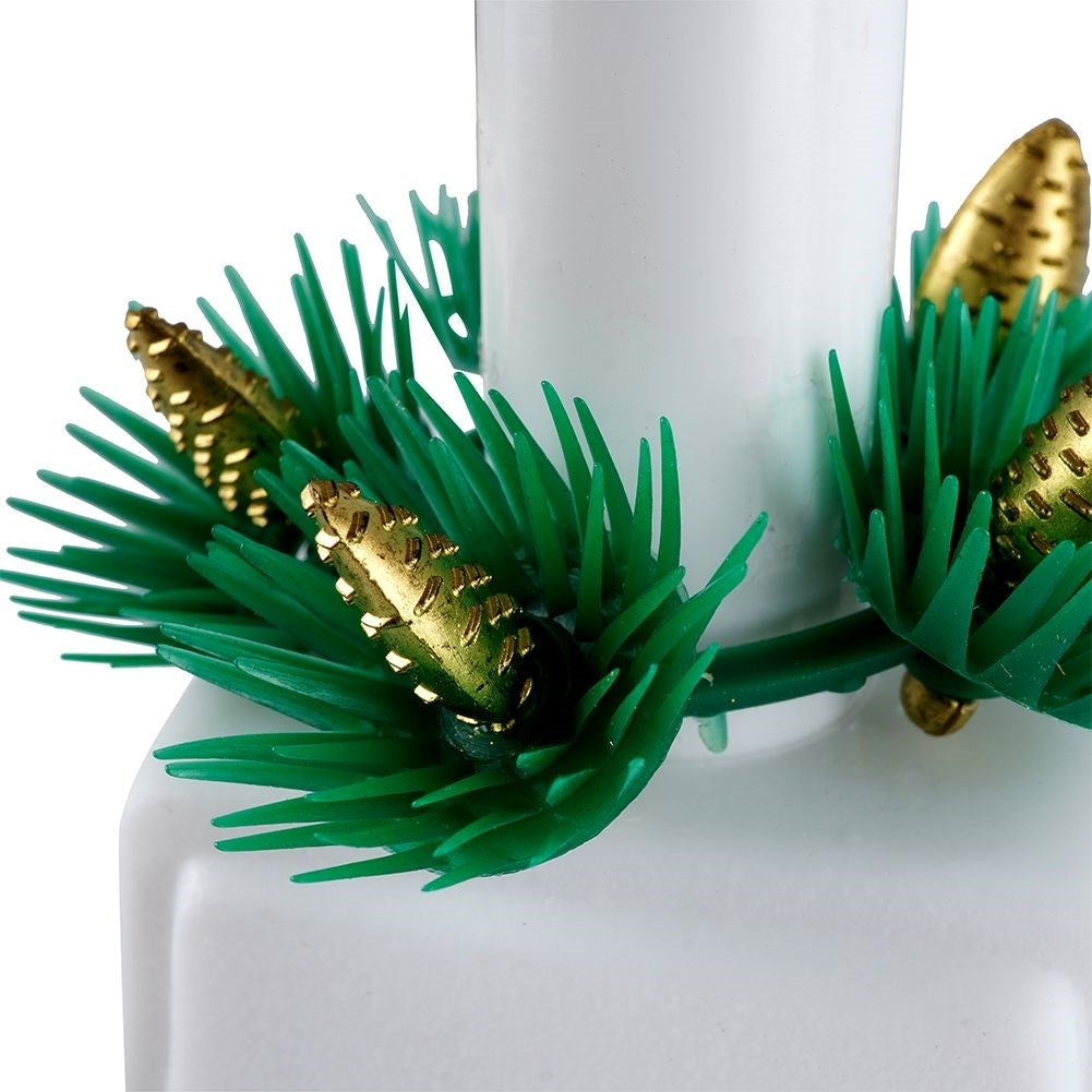 Advent Candlestick with Seven Candles and White Base for Advent