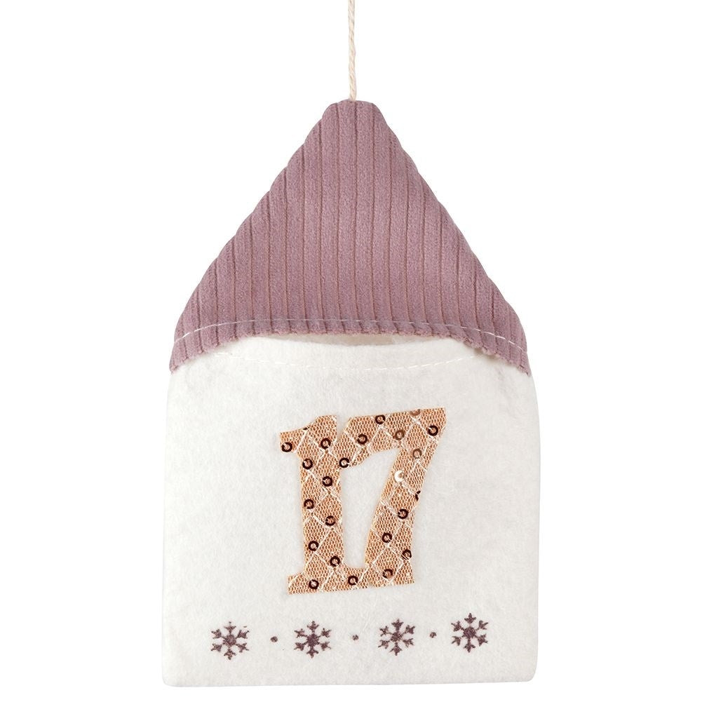 Advent calendar with 24 small houses to fill with surprises