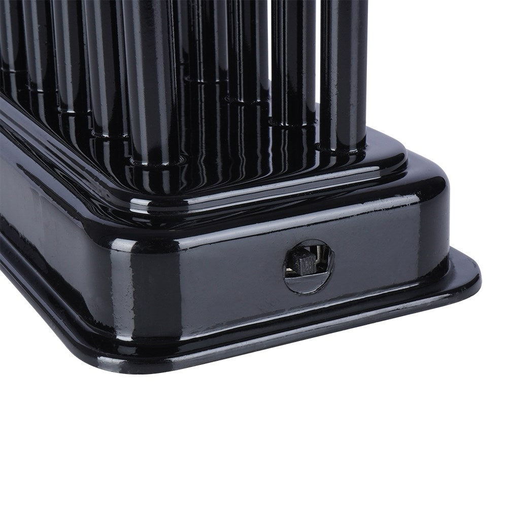 Advent candle holder with 33 LED lights in black, battery operated