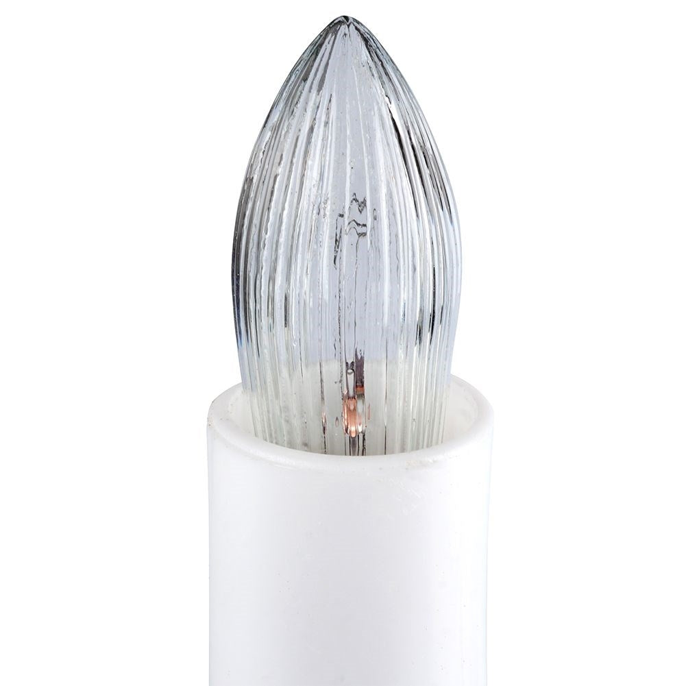 Advent candlestick with 7 LED lights on wooden base, 1.5m cable