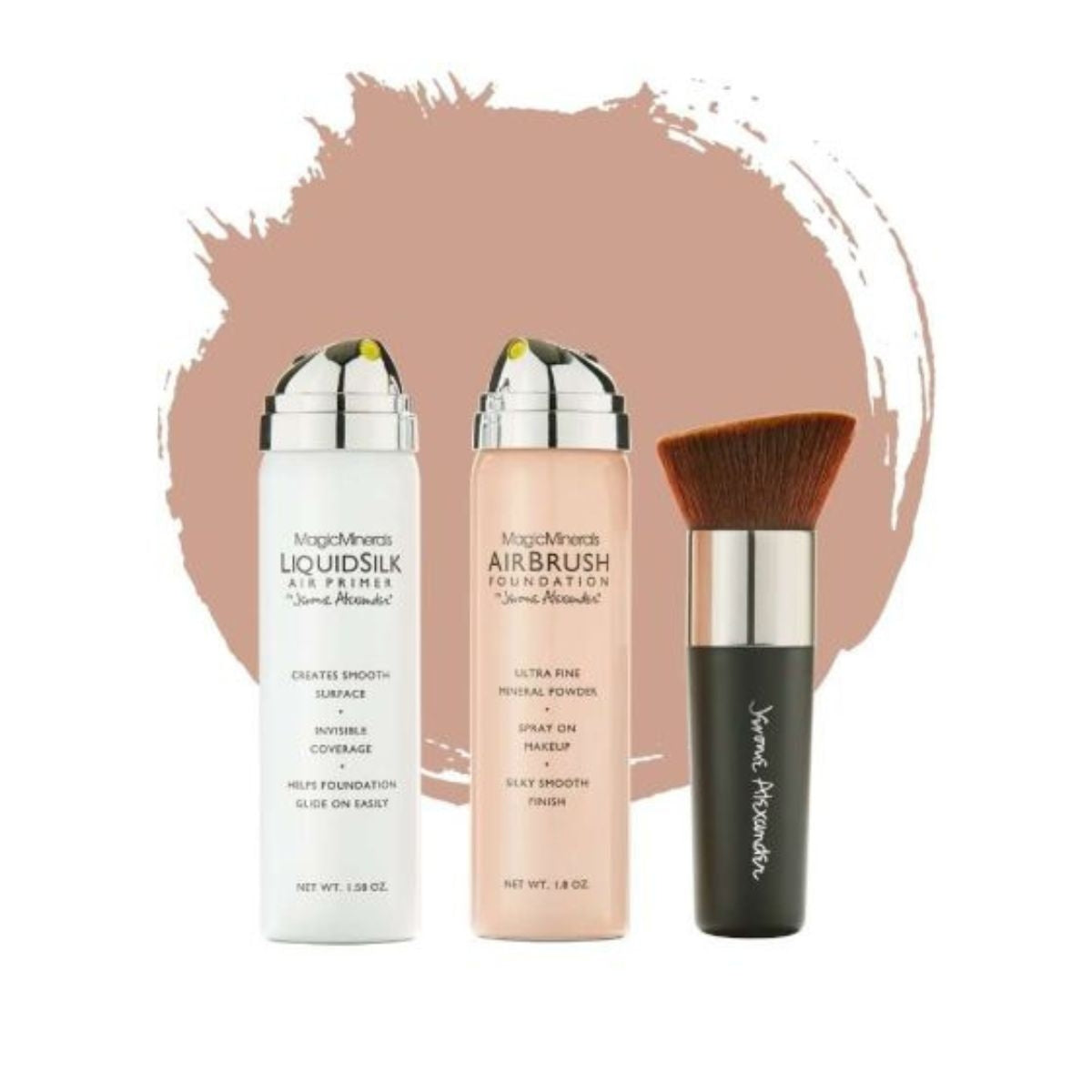 AirBrush Foundation 3pcs - Light/Medium
