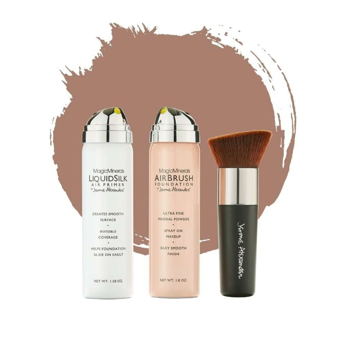 AirBrush Foundation 3pcs - Medium/Dark
