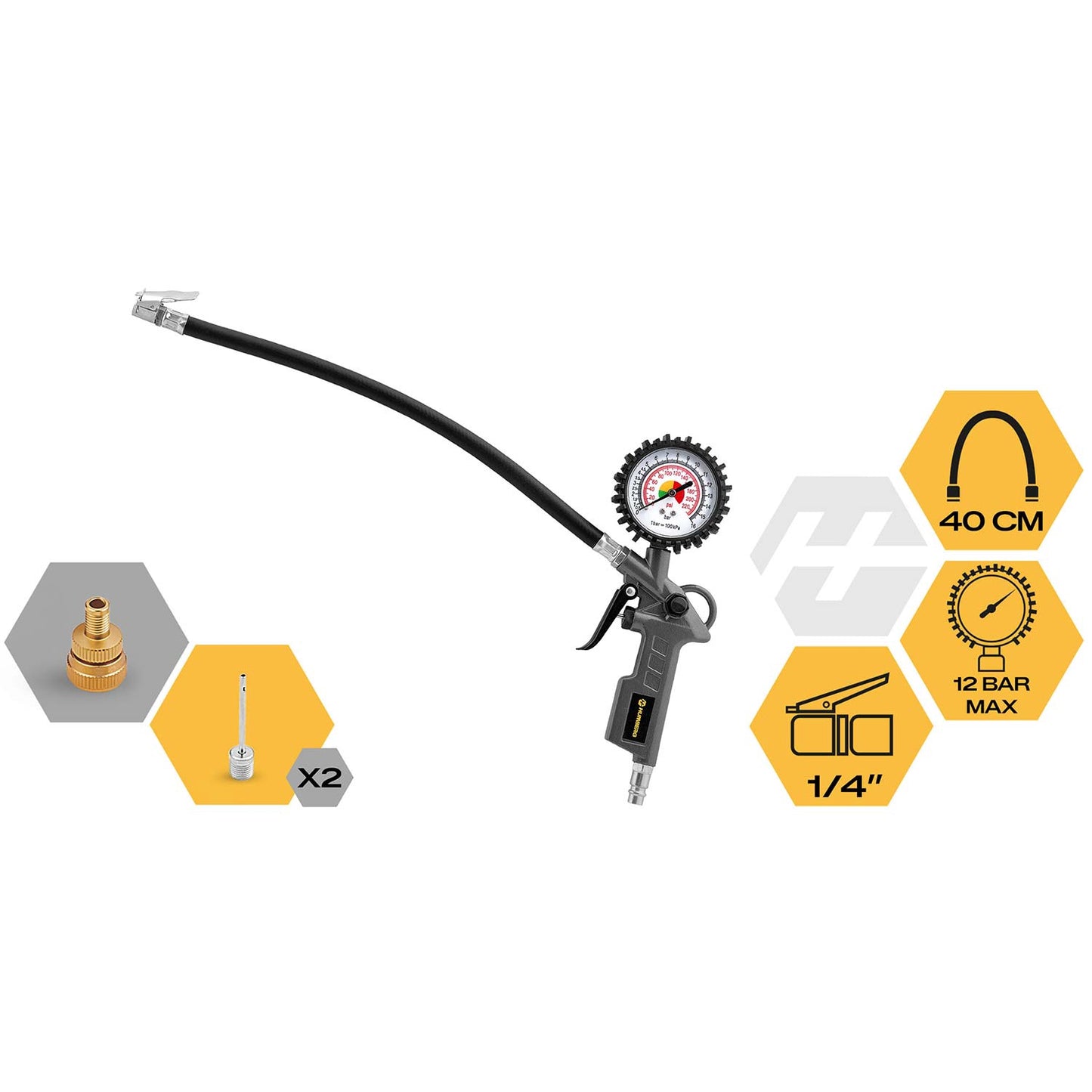Air Compressor Tool Kit, 6-Piece Set for Versatile Use