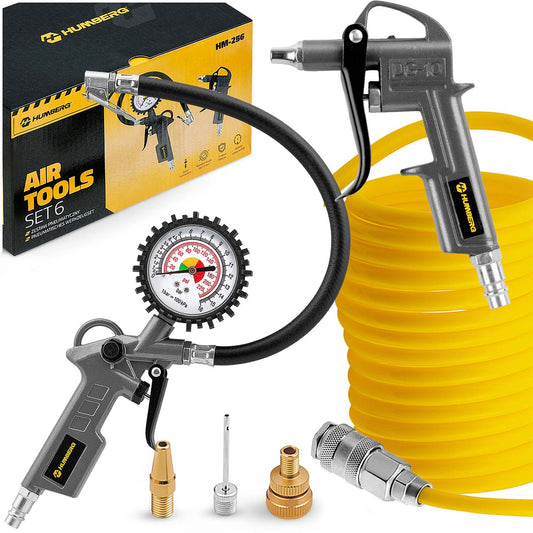 Air Compressor Tool Kit, 6-Piece Set for Versatile Use