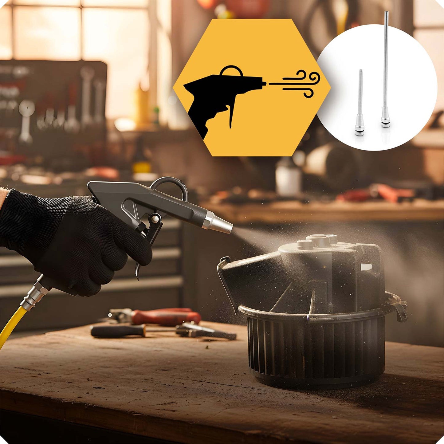 Air Compressor Tool Kit, 6-Piece Set for Versatile Use