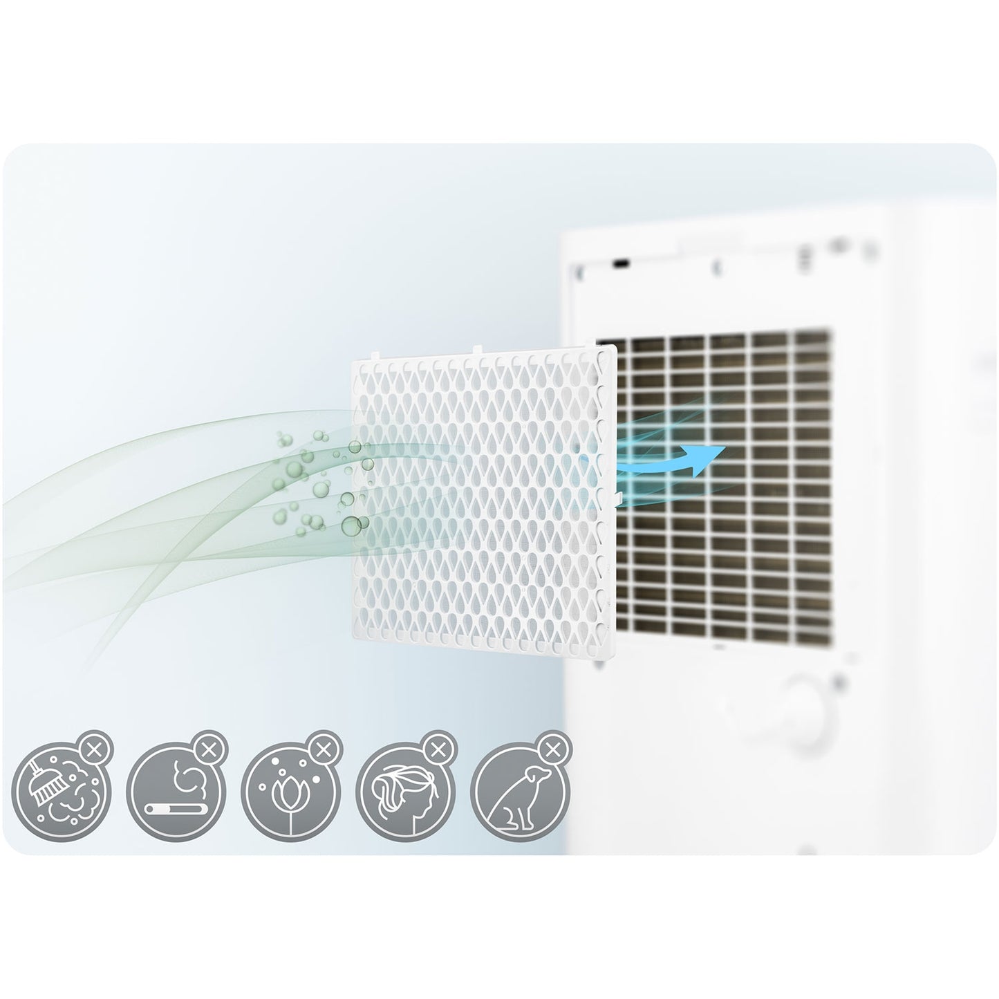 Air Dehumidifier with Wi-Fi, 20L/Day Capacity, White