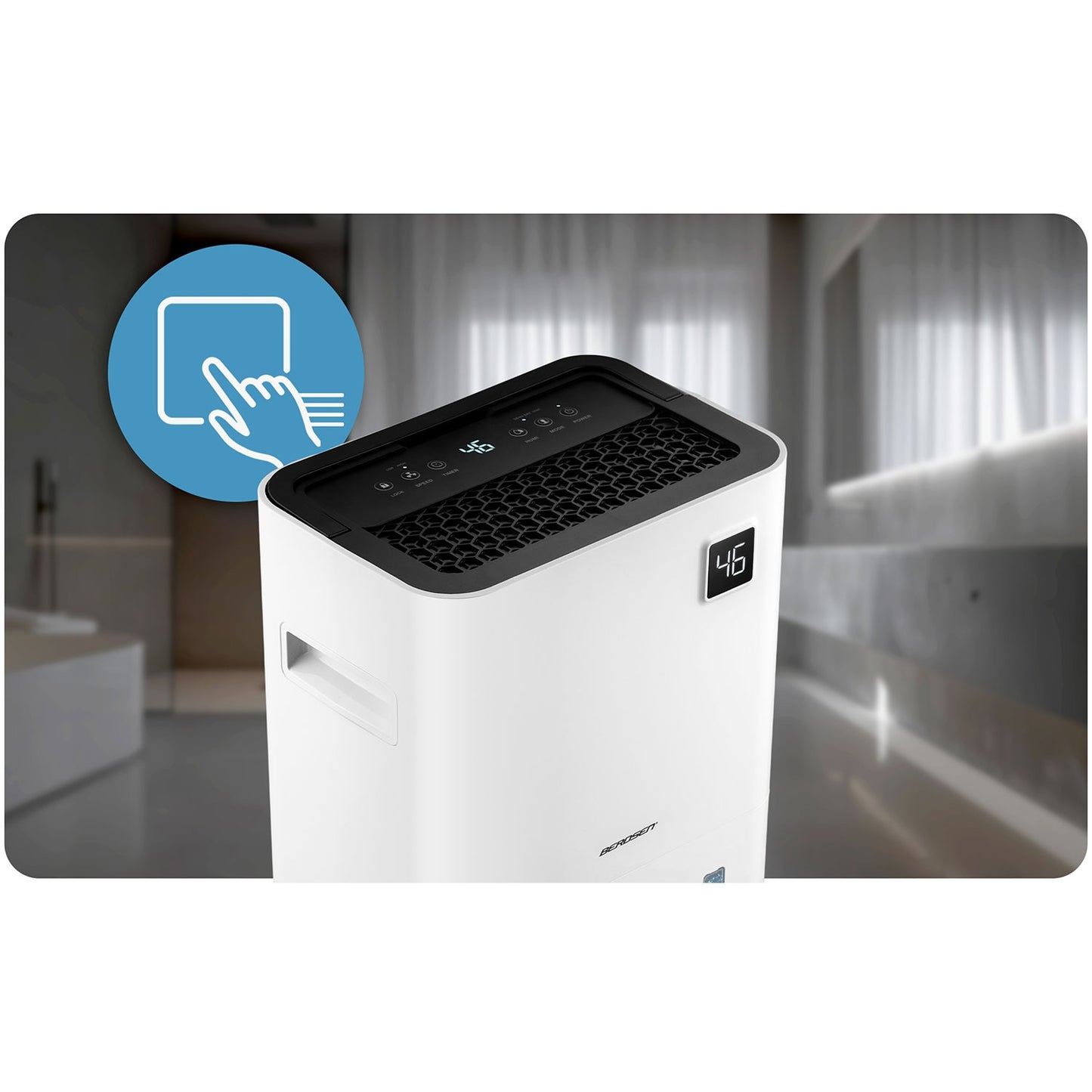 Air Dehumidifier with Wi-Fi, 20L/Day Capacity, White