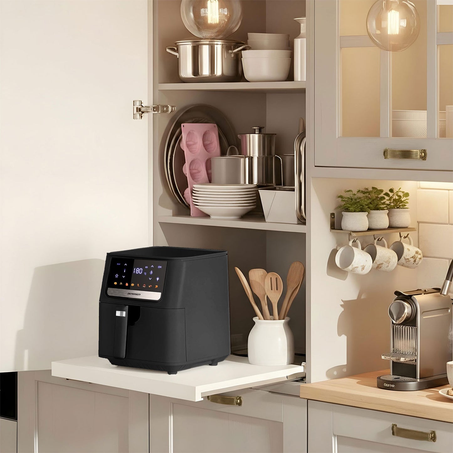 Air Fryer, 6.5L, 1700W, Touchscreen, Black