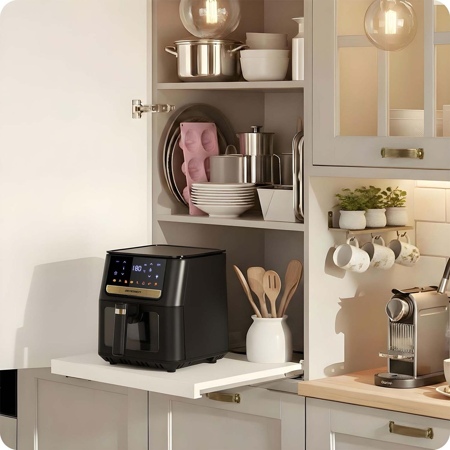 Air Fryer, 6.5L, 1700W, Touchscreen, Black