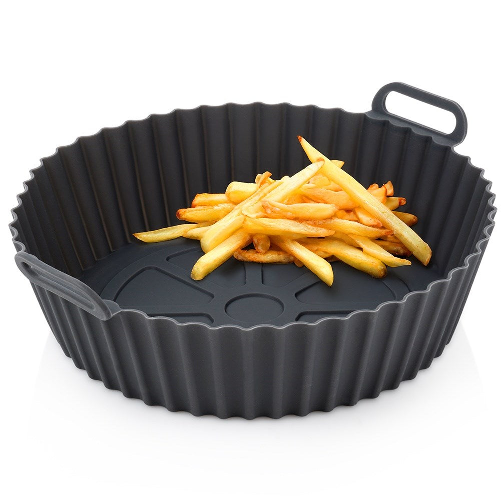 Air Fryer Fat-Free Silicone Insert, Gray, 20 cm