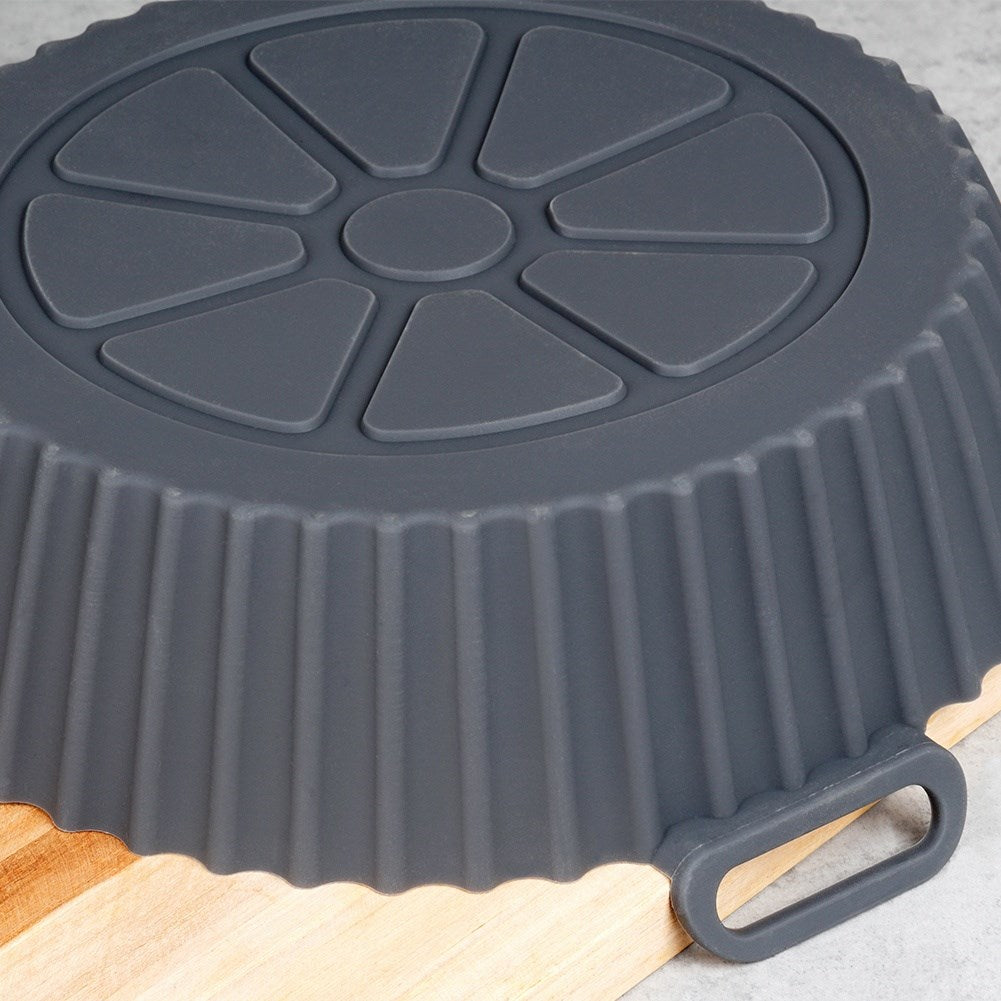 Air Fryer Fat-Free Silicone Insert, Gray, 20 cm