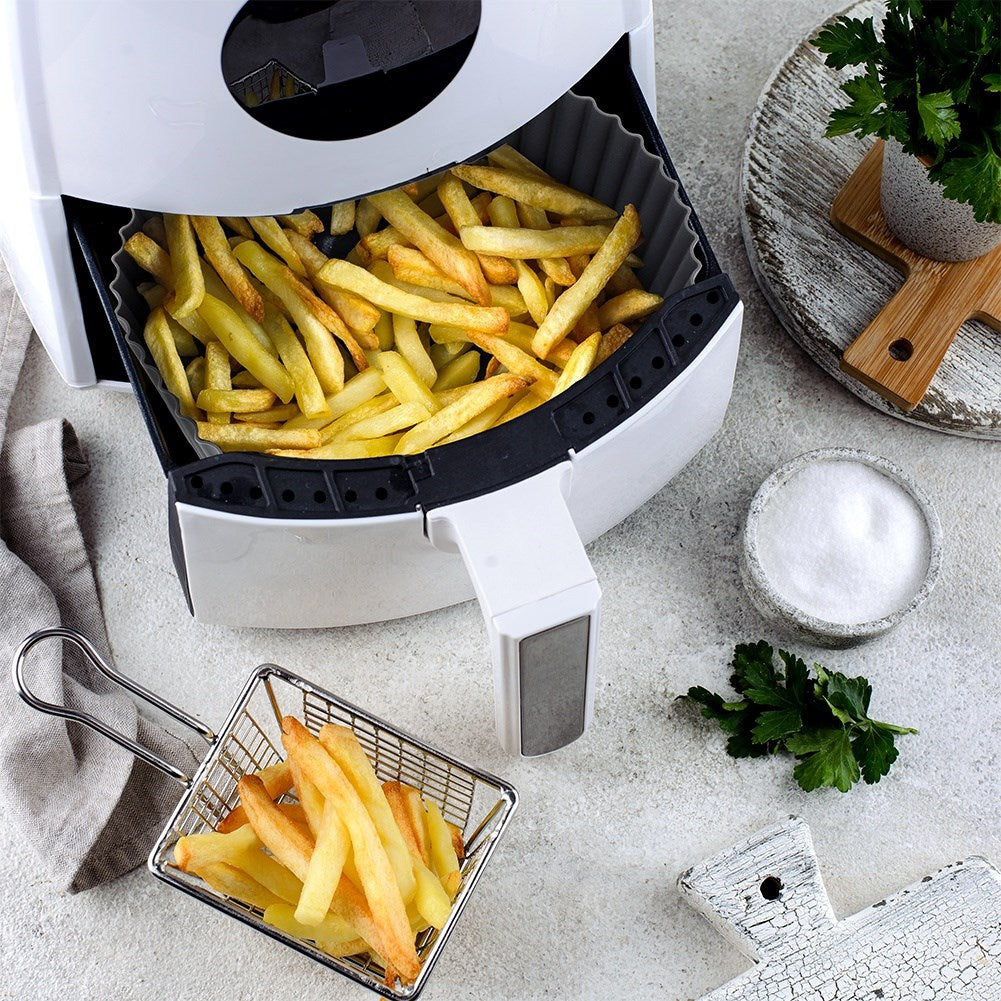 Air Fryer Fat-Free Silicone Insert, Gray, 20 cm