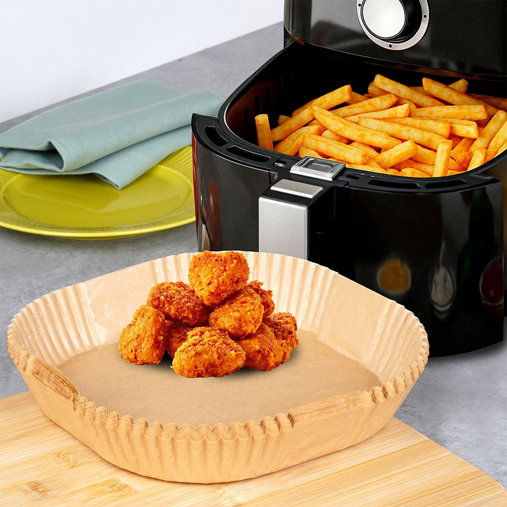 Air Fryer Paper Liners, Square, 23x23 cm, 50 Pack