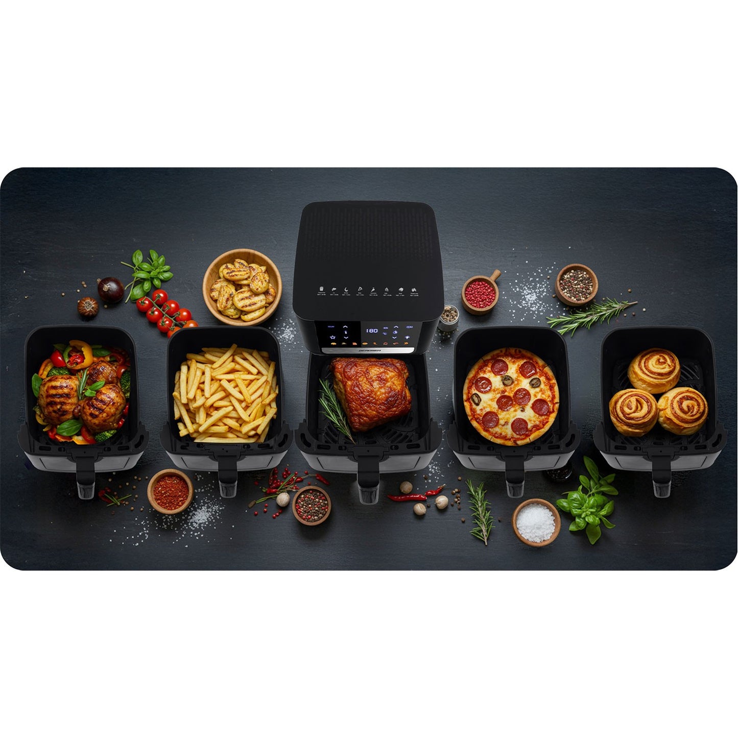 Air Fryer Rack, Non-Stick Stainless Steel, 24x22.5 cm
