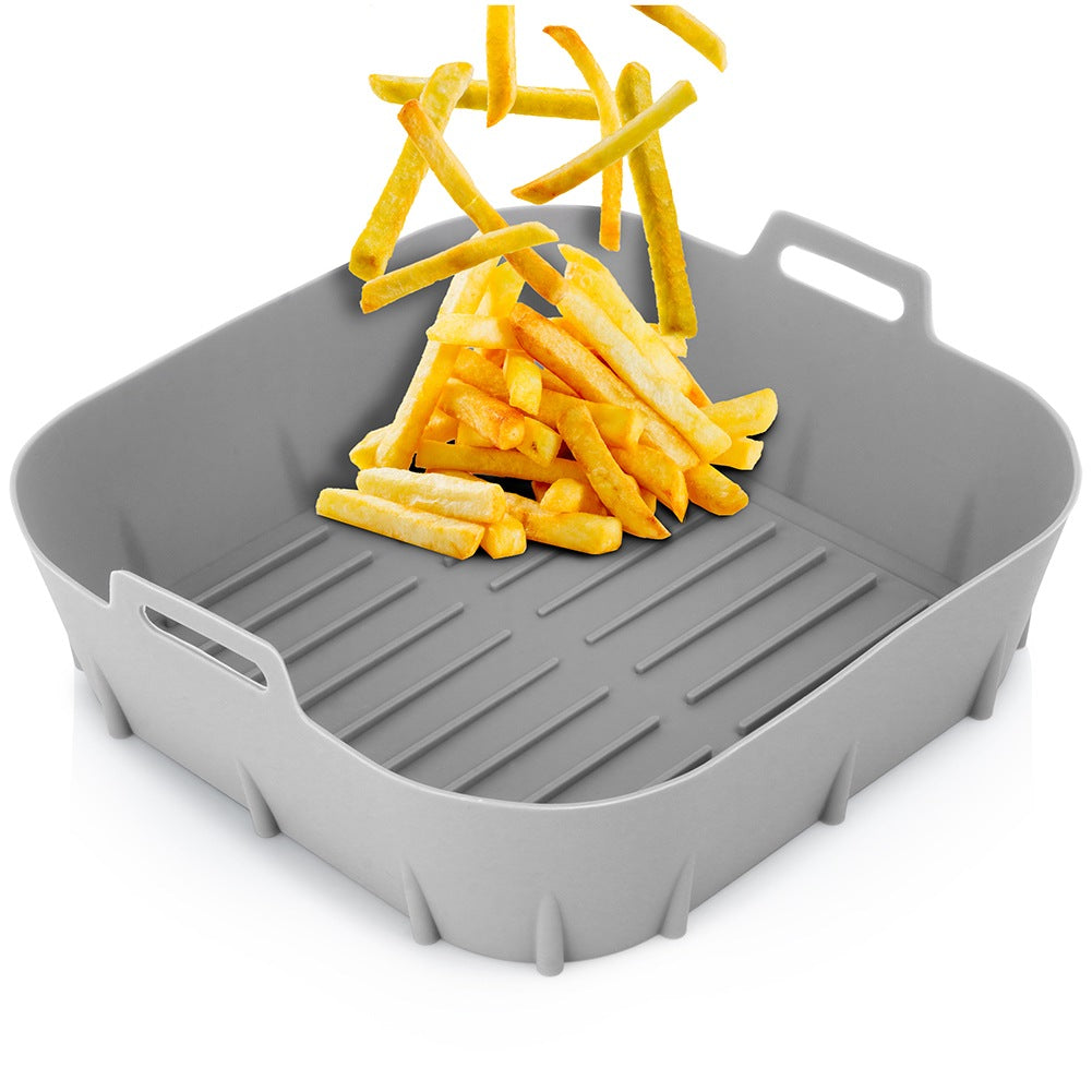 Air Fryer Silicone Basket Insert, Gray, 22 cm