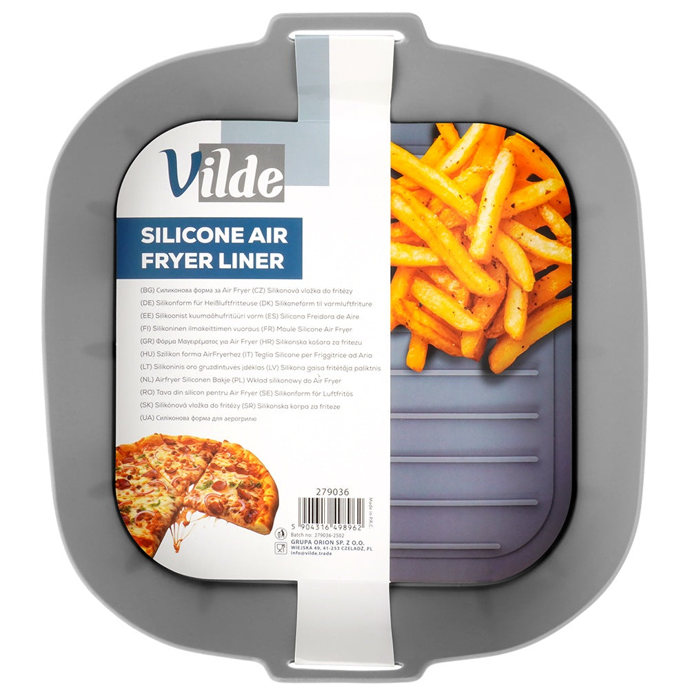Air Fryer Silicone Basket Insert, Gray, 22 cm