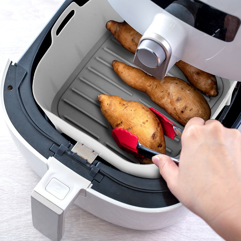 Air Fryer Silicone Basket Insert, Gray, 22 cm