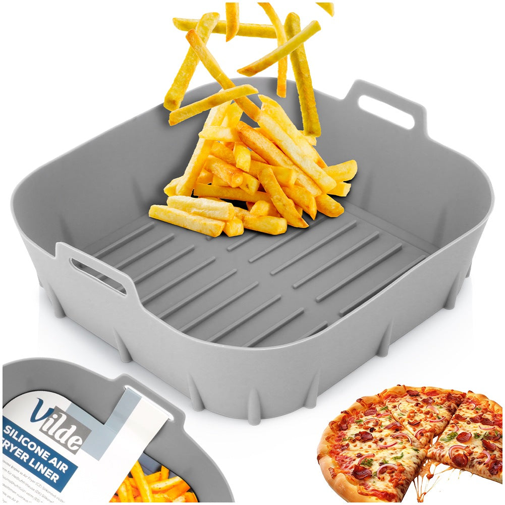 Air Fryer Silicone Basket Insert, Gray, 22 cm