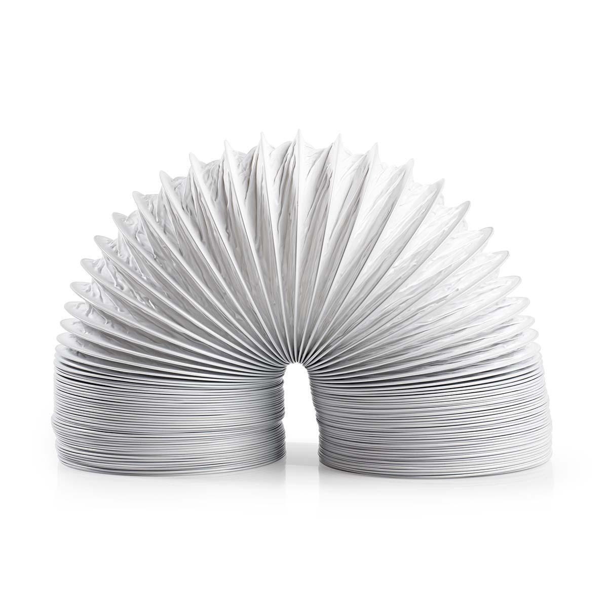 Air Outlet Hose PVC | 100 mm | 6.00 m | Fits: Air Ventilation / Tumble Dryers | White