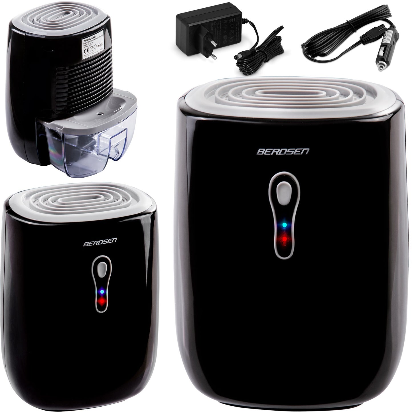 Air dehumidifier - moisture absorber with Berdsen BR-70B car power supply