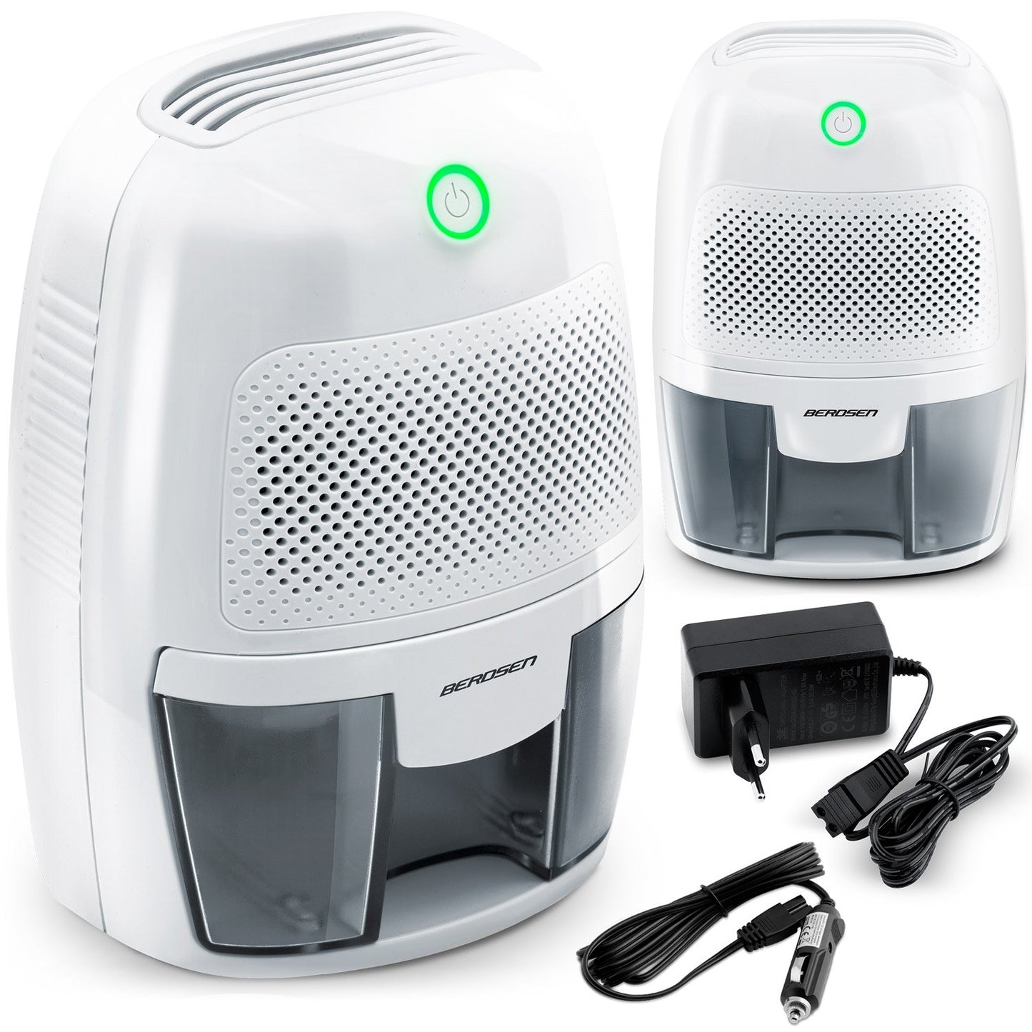 Air dehumidifier - moisture absorber with car adapter Berdsen BR-50B white