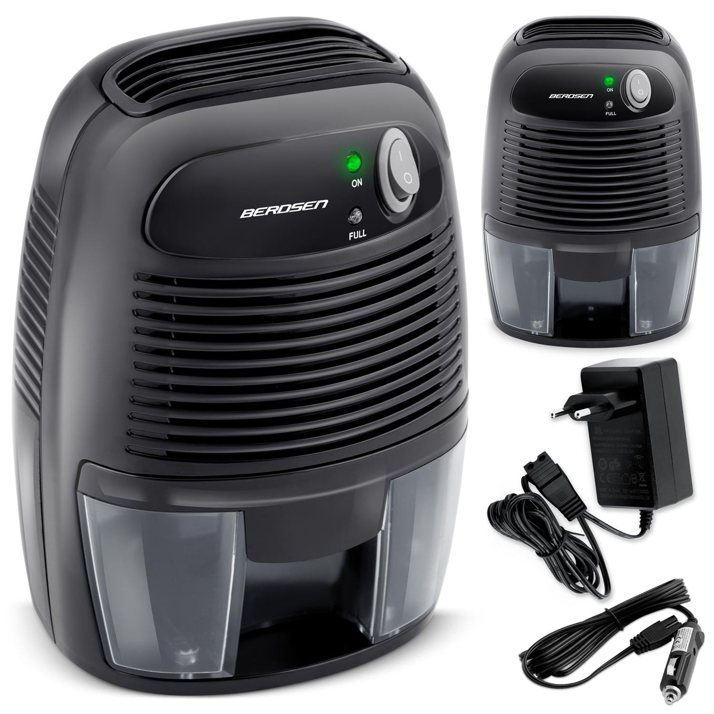 Air dehumidifier - moisture absorber with car adapter Berdsen BR-68B black