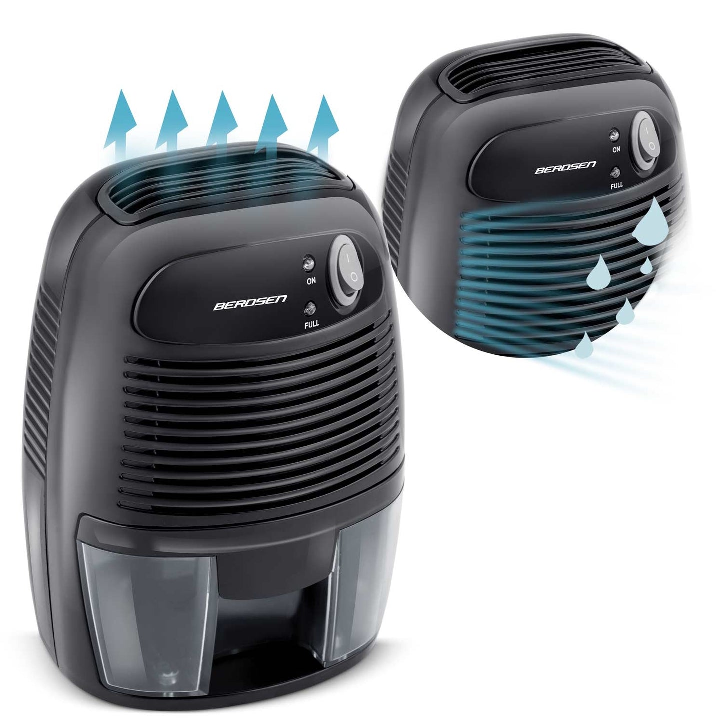 Air dehumidifier - moisture absorber with car adapter Berdsen BR-68B black