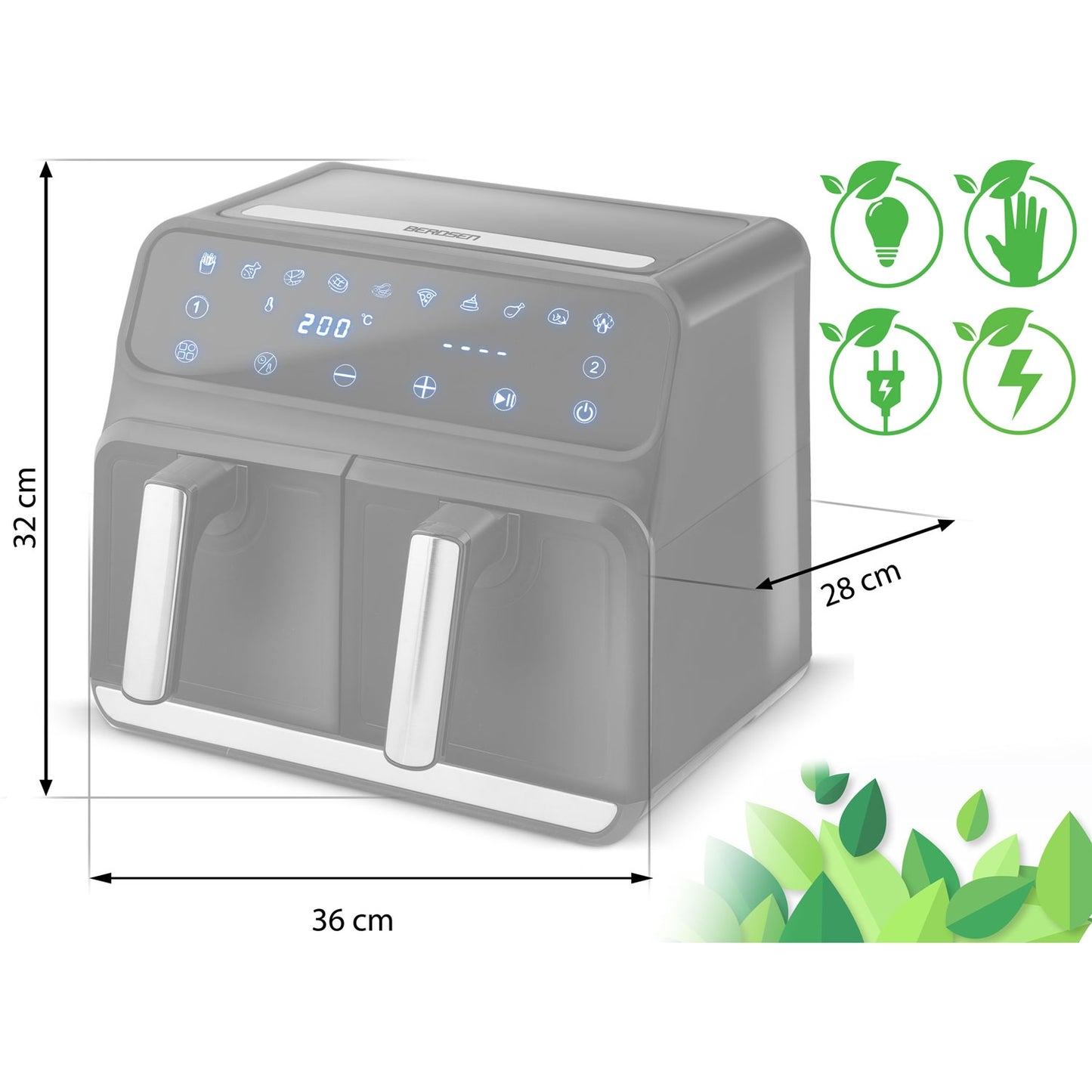 Air fryer BD-653 Black/Silver