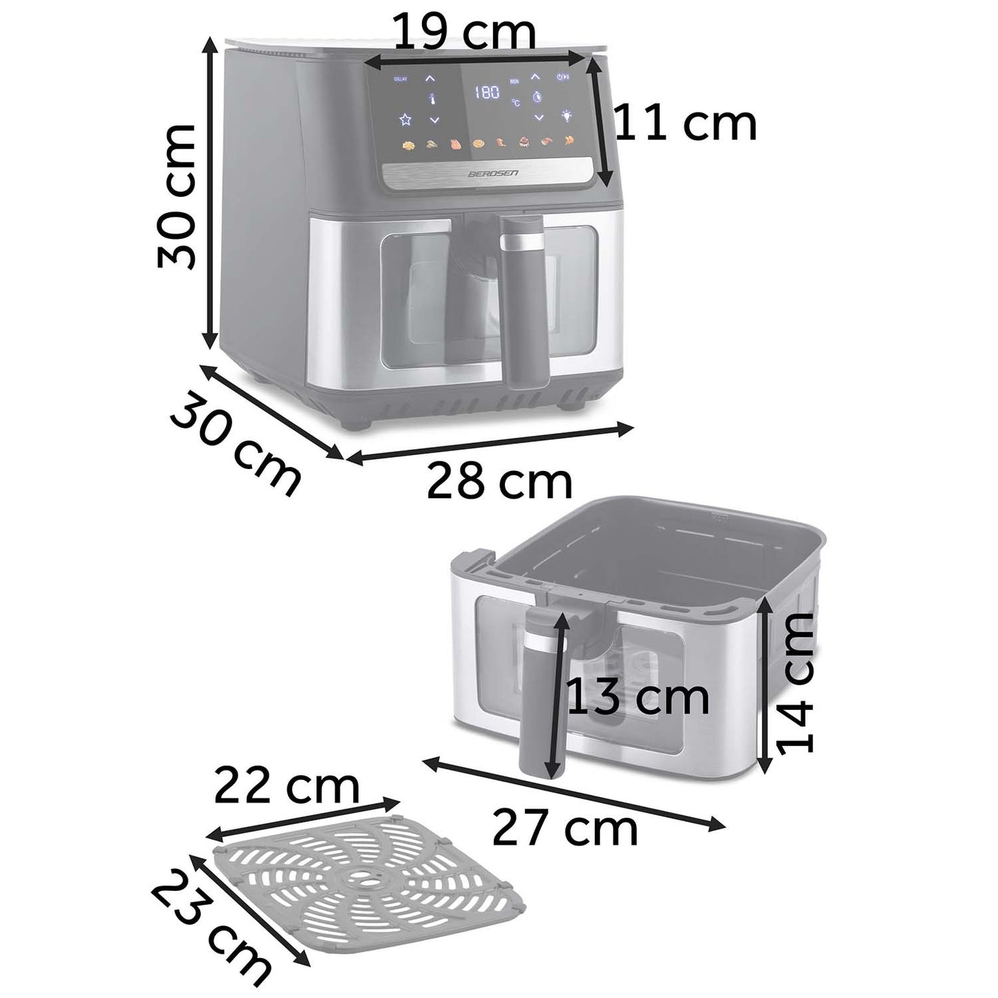 Air fryer Berdsen BD-655 black