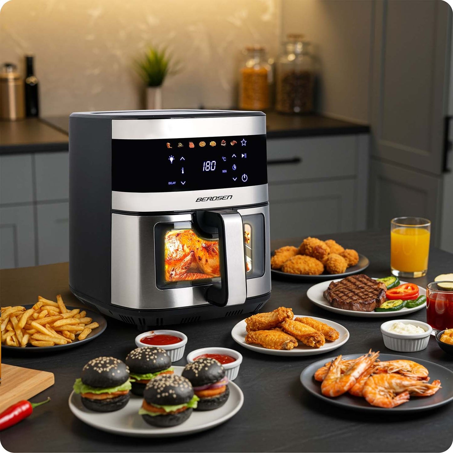 Air fryer Berdsen BD-656 silver