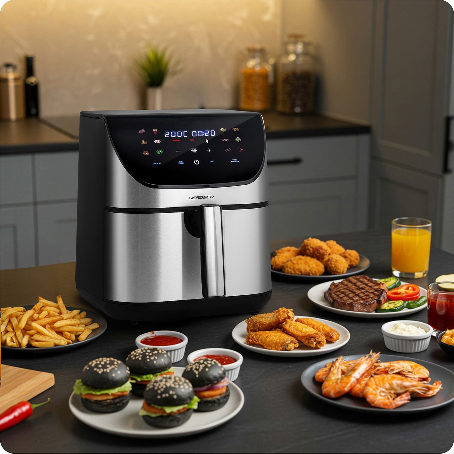 Air fryer Berdsen BD-659 silver