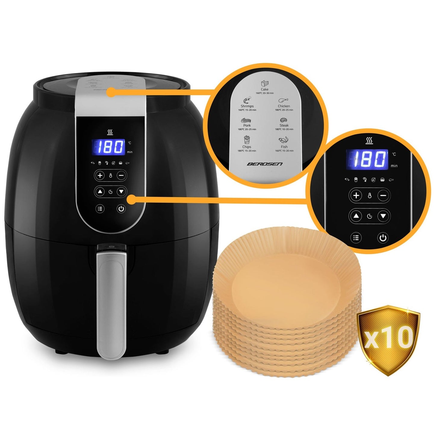 Air fryer with digital display BD-651