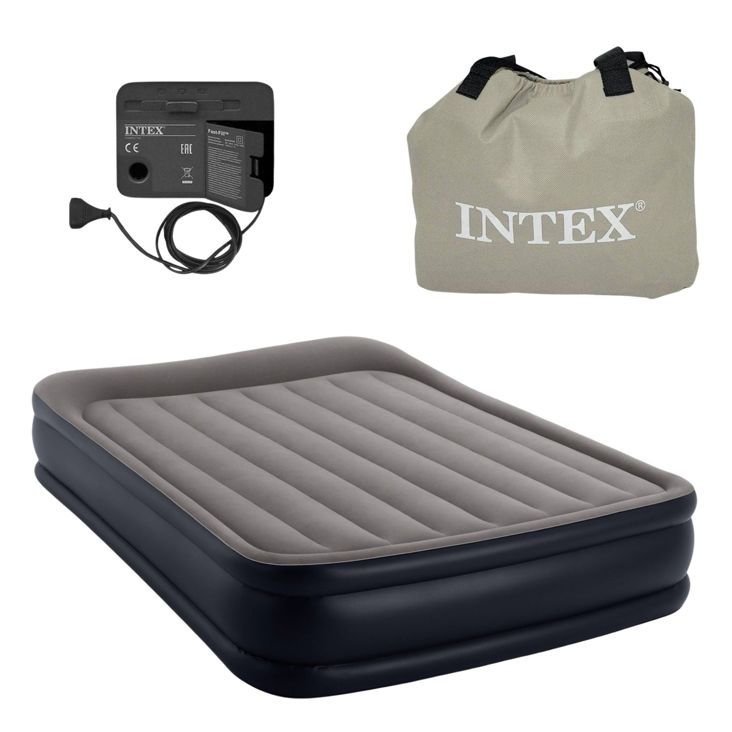 Air mattress 203x152cm with Intex 64136 pump