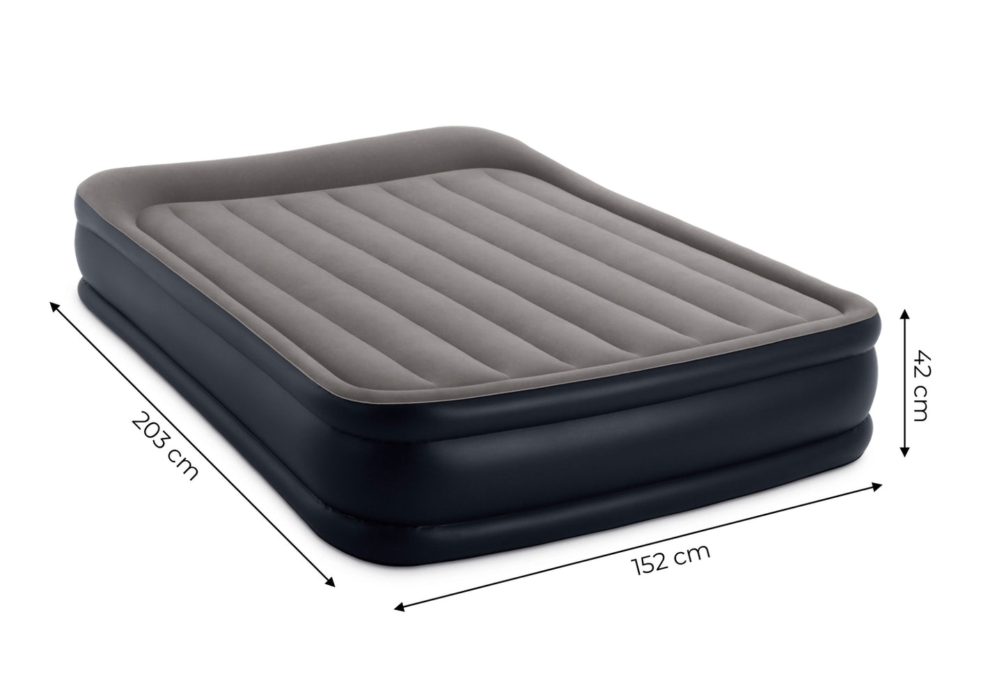 Air mattress 203x152cm with Intex 64136 pump