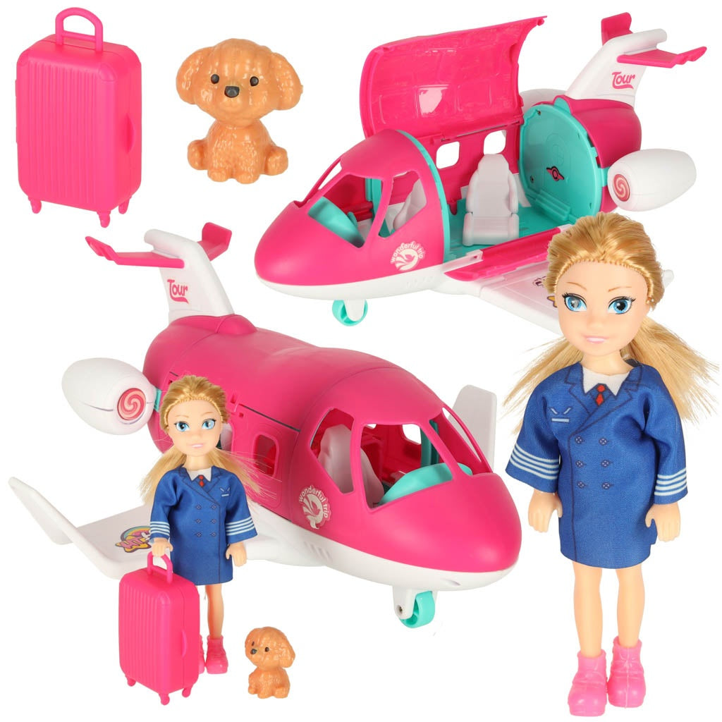 Airplane Folding Doll Accessories Set