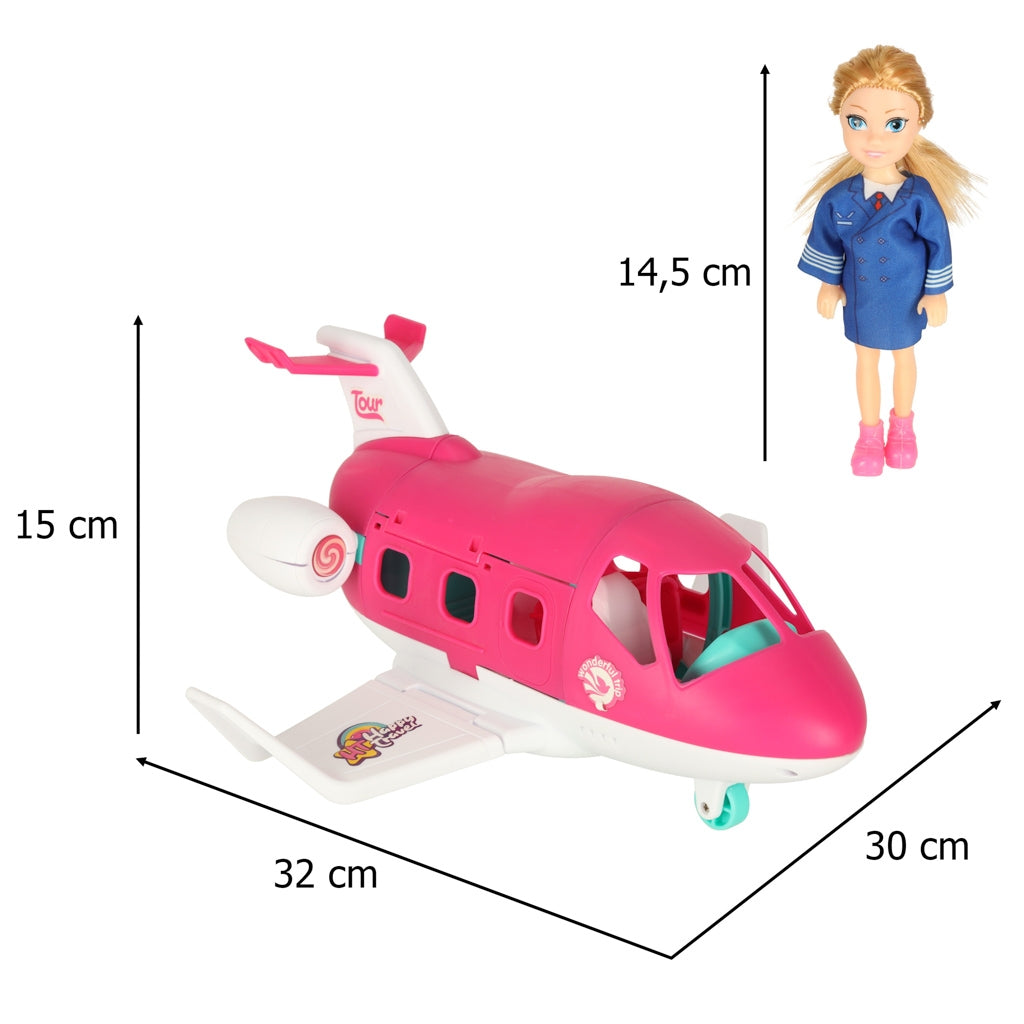 Airplane Folding Doll Accessories Set