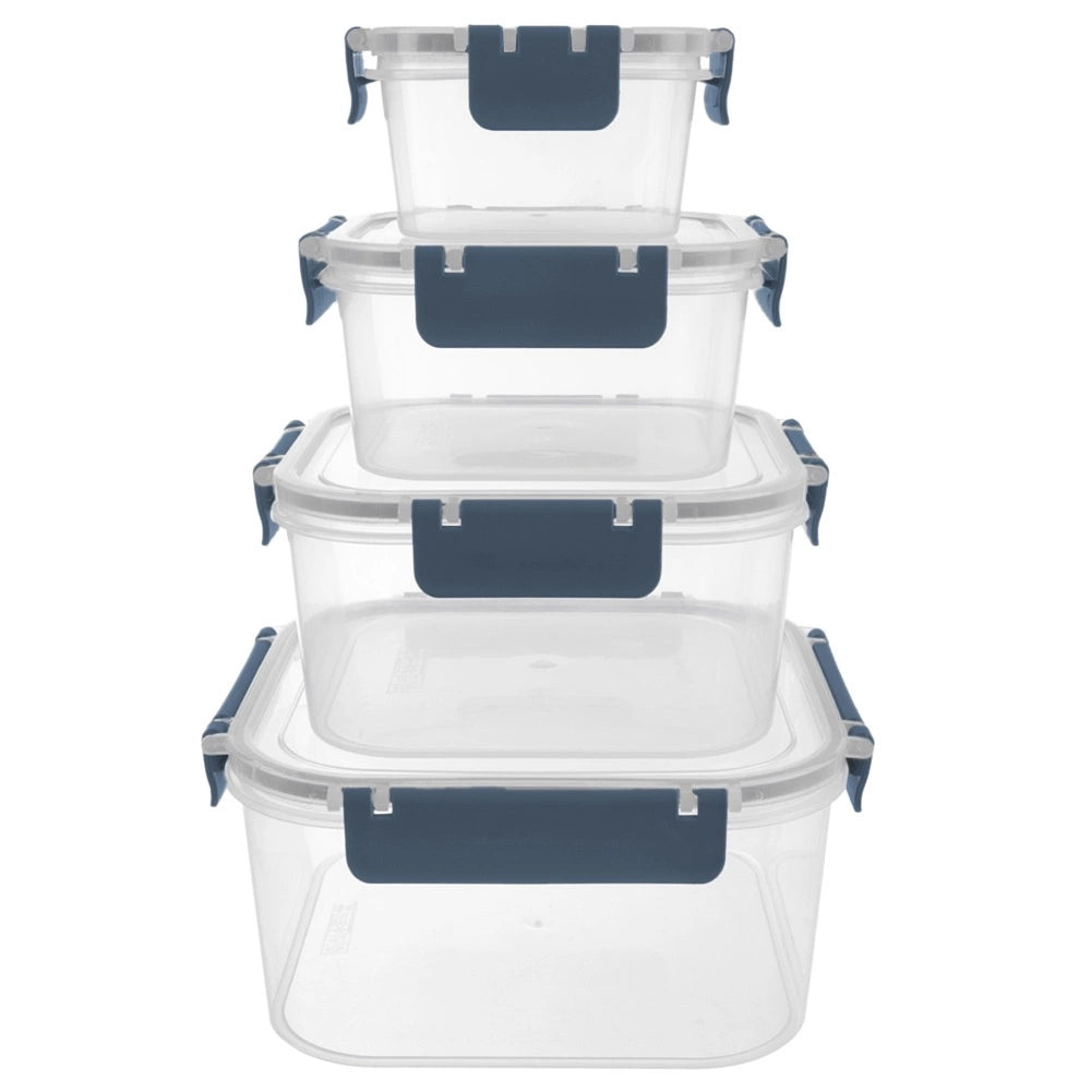 Airtight Food Storage Containers Set, 4 Sizes, BPA-Free