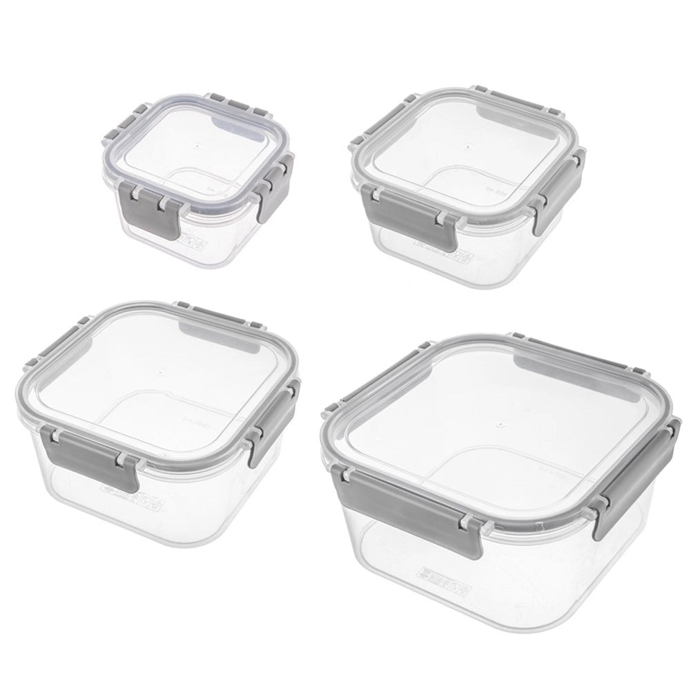 Airtight Food Storage Containers Set, 4 Sizes, BPA-Free