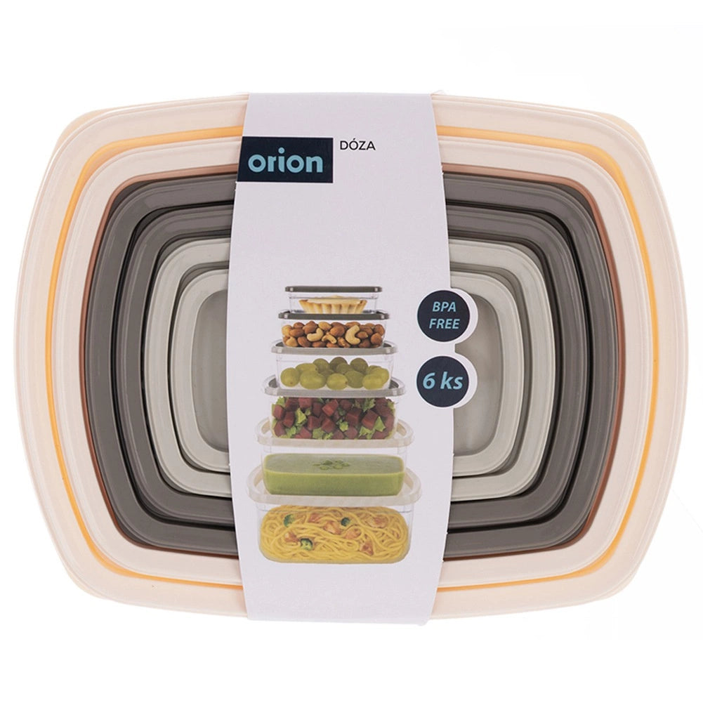 Airtight Food Storage Containers Set, 6 Pcs, Various Sizes