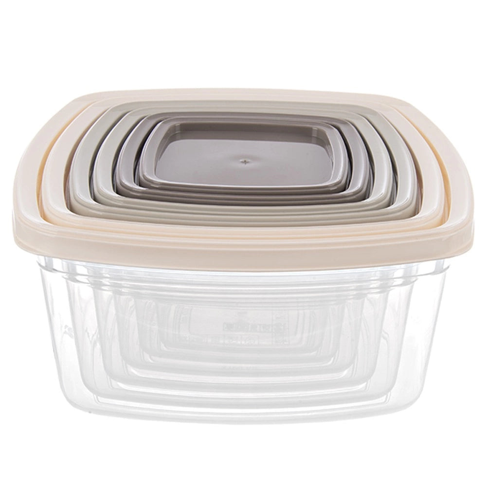 Airtight Food Storage Containers Set, 6 Pcs, Various Sizes