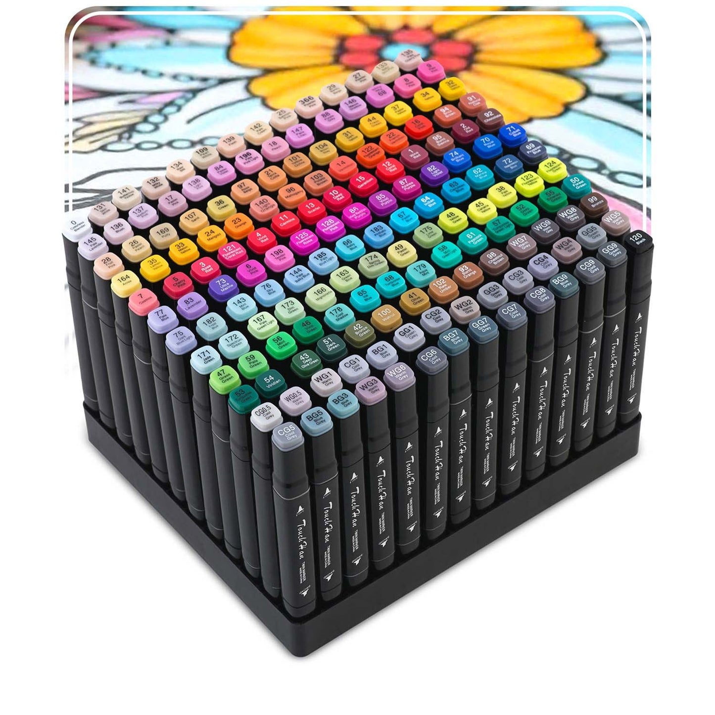 Alcohol markers with bag 168 pcs Nukido NK-914