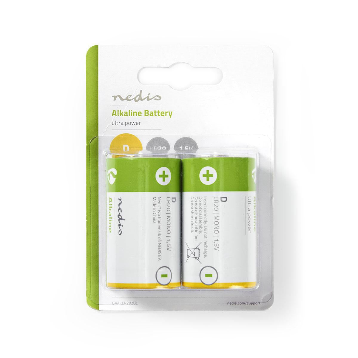 Alkaline battery D | 1.5 V DC | 2-Blister