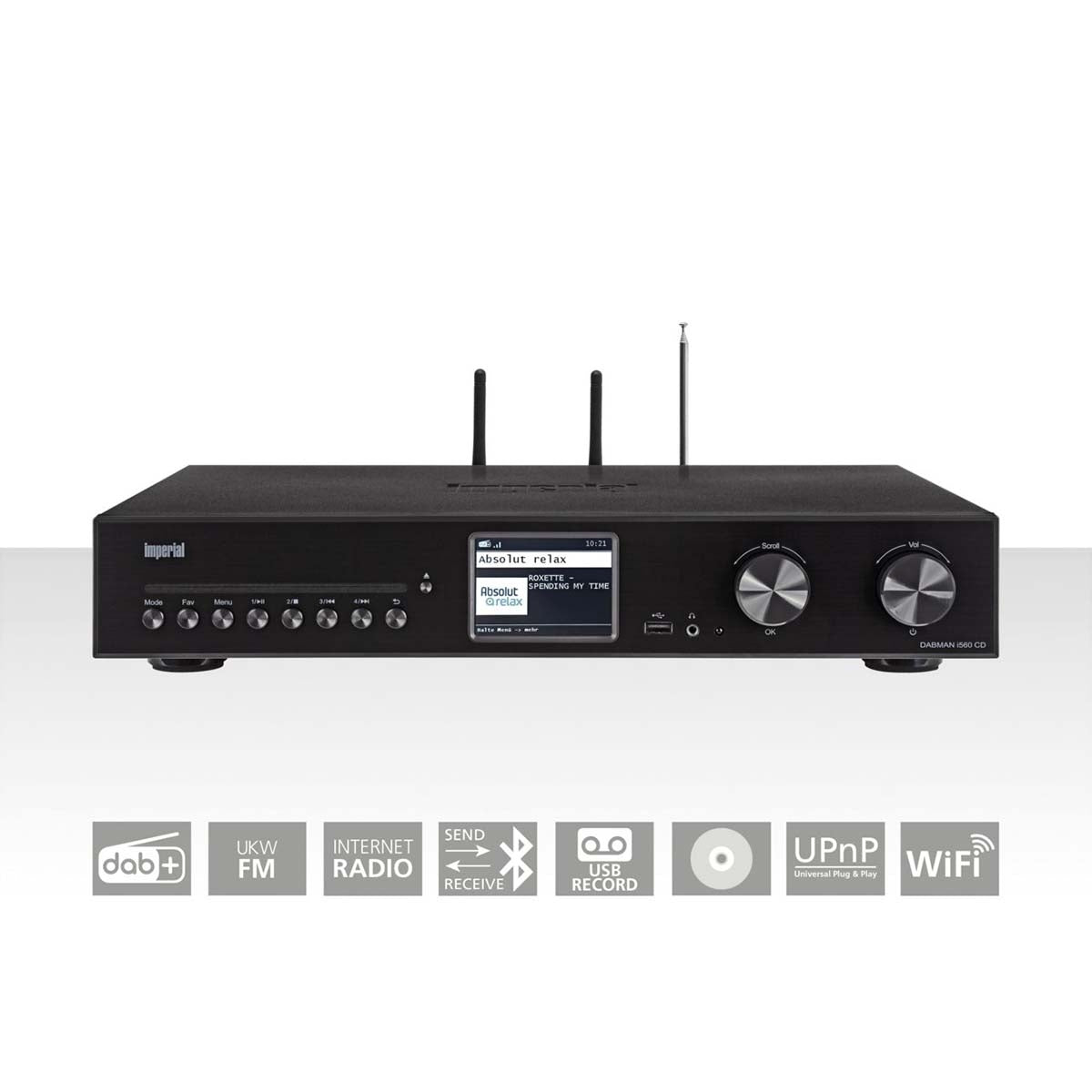 All-in-One HiFi System with CD Player, Bluetooth, DAB+