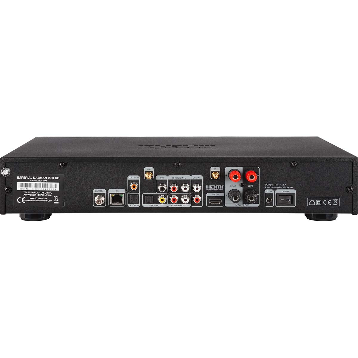 All-in-One HiFi System with CD Player, Bluetooth, DAB+