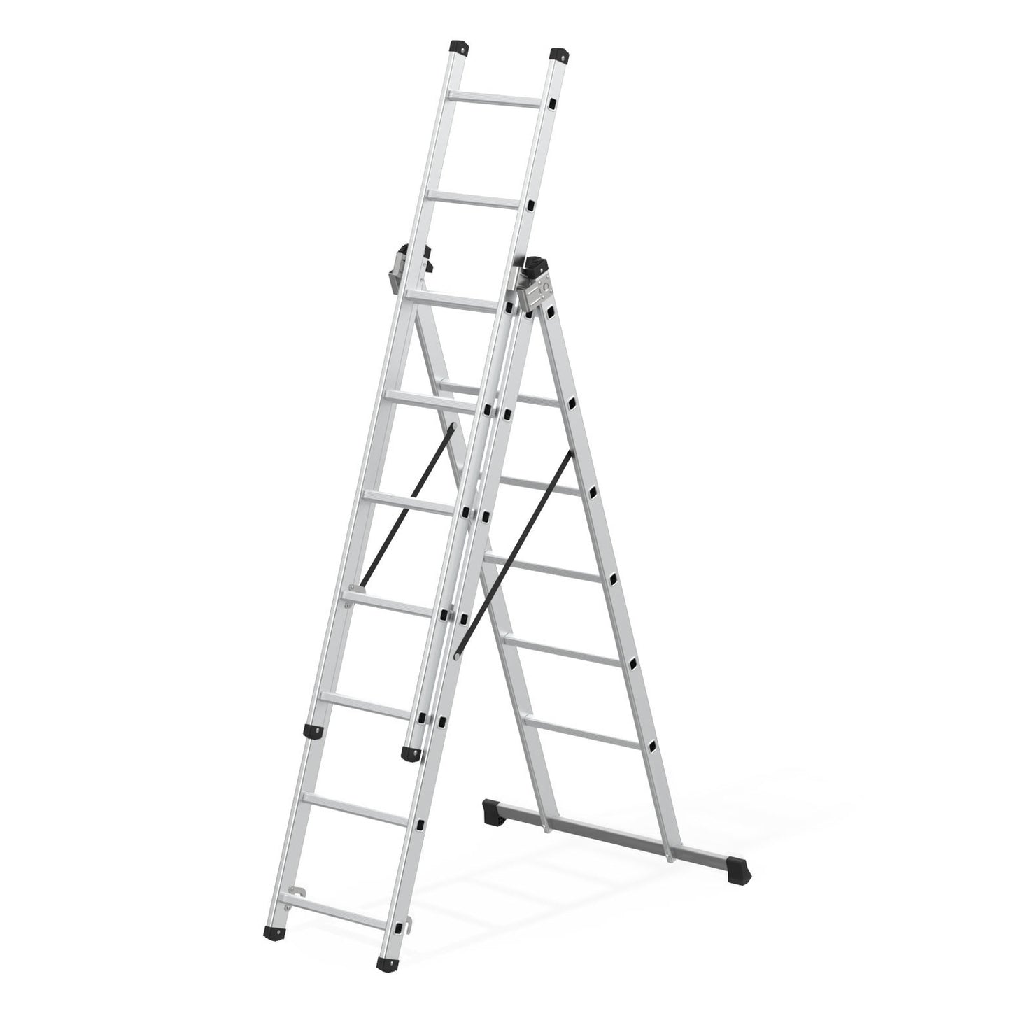 Aluminum 3x7 Multi-Purpose Ladder, 150 kg Capacity