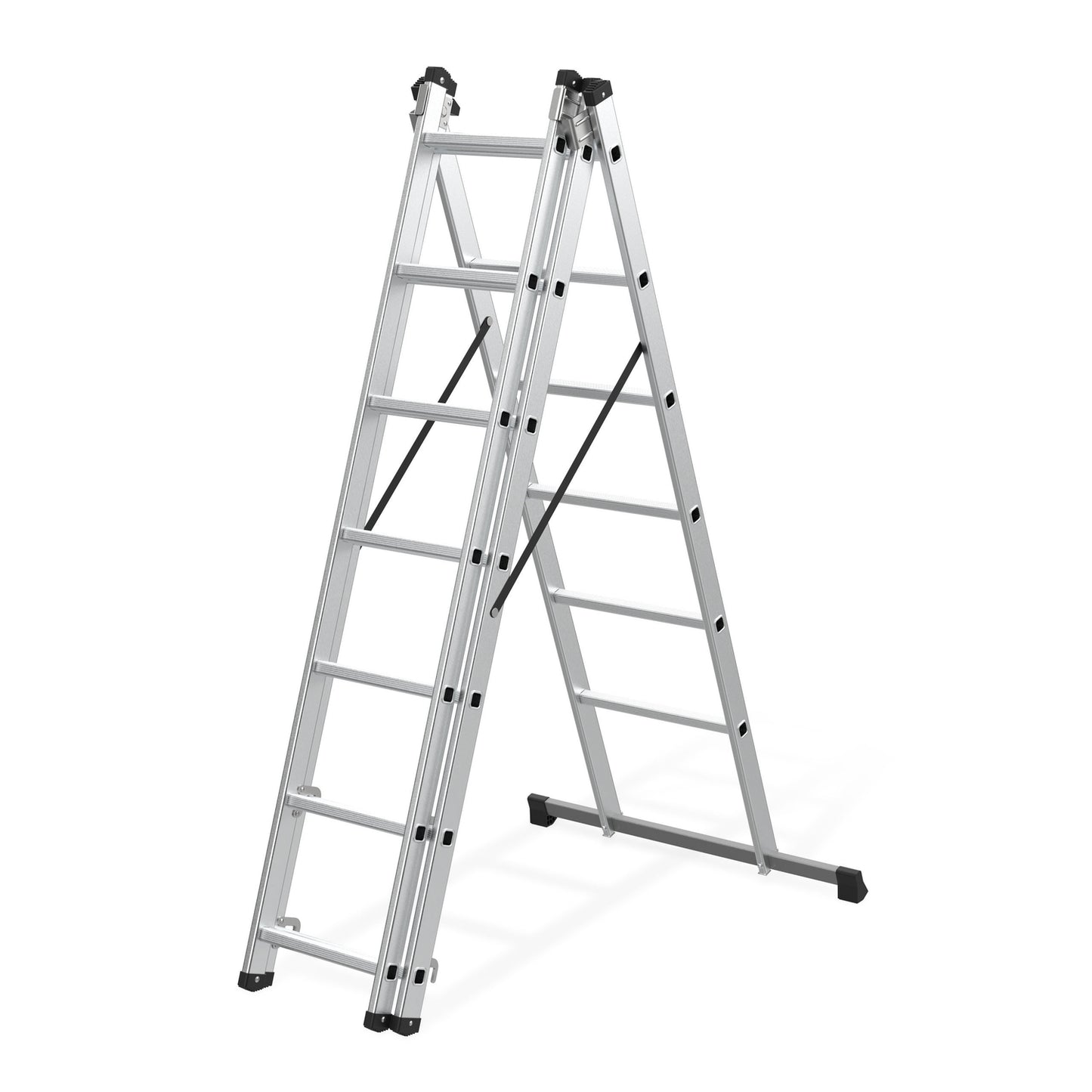 Aluminum 3x7 Multi-Purpose Ladder, 150 kg Capacity