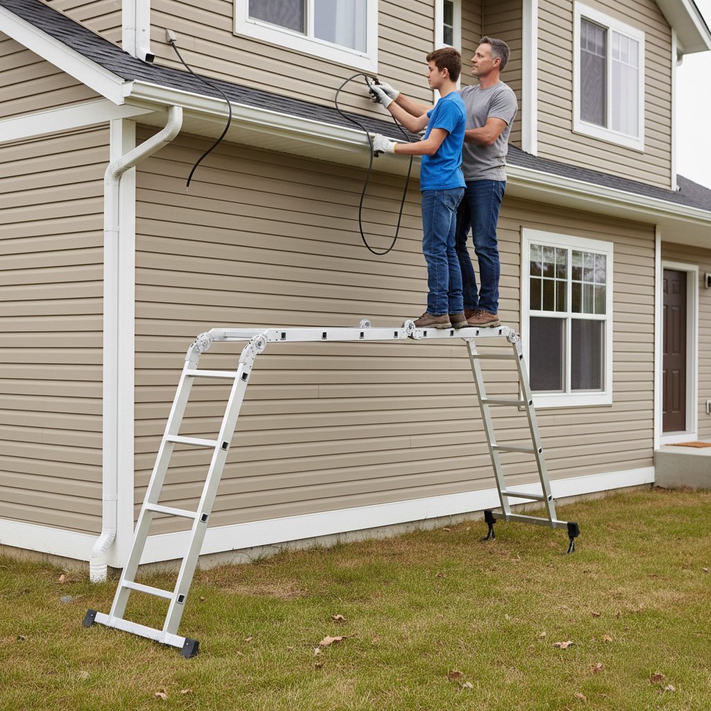 Aluminum 4x4 Multi-Purpose Ladder, 150 kg Capacity
