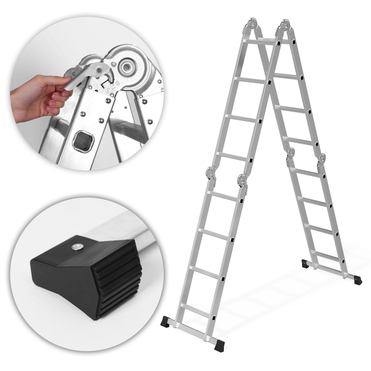 Aluminum 4x4 Multi-Purpose Ladder, 150 kg Capacity