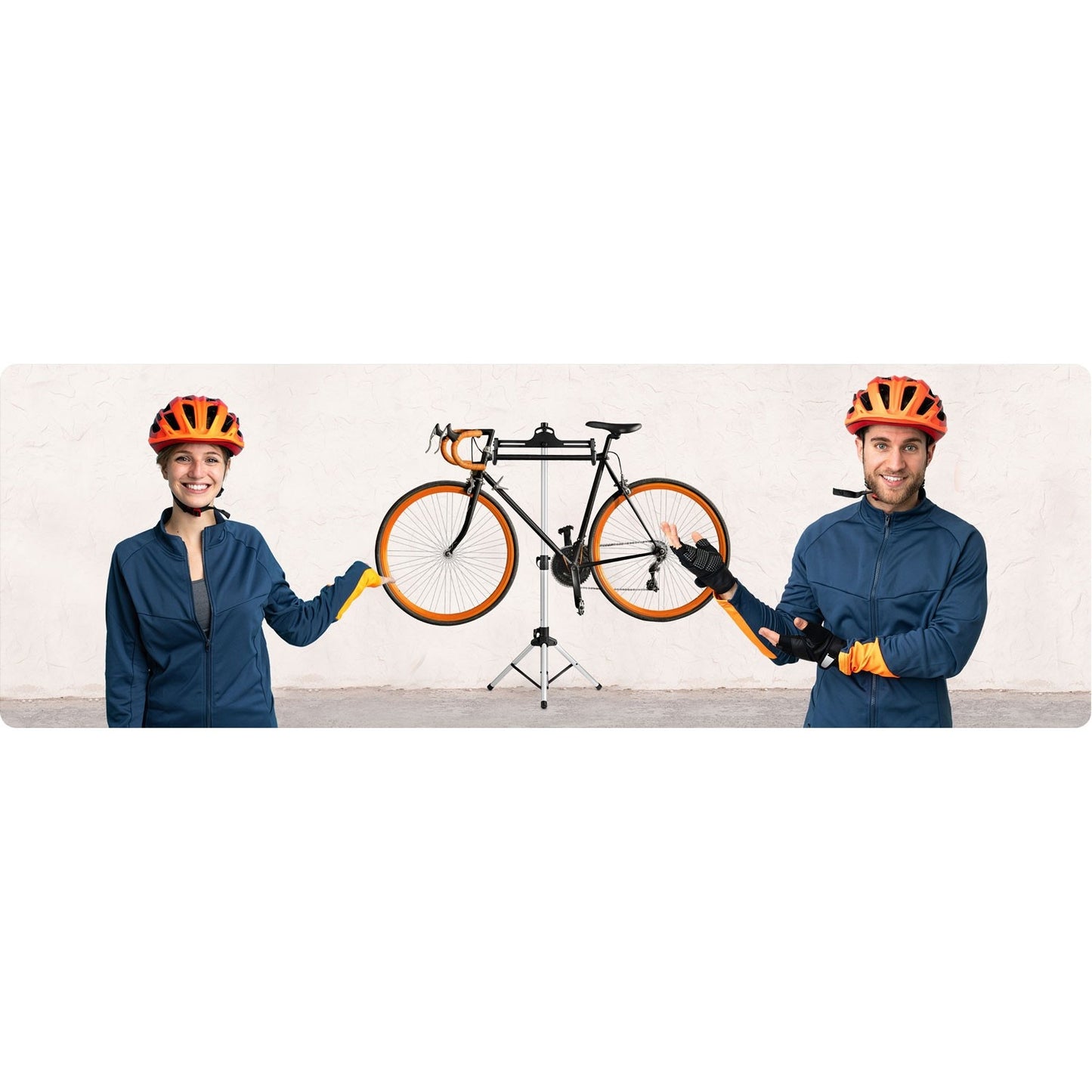 Aluminum Bicycle Rack for Service MB2 - Silver