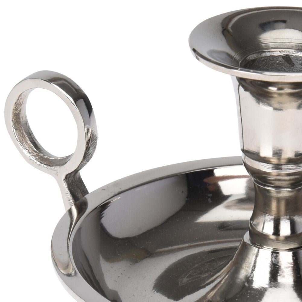 Aluminum Candlestick with Handle for Long Candles